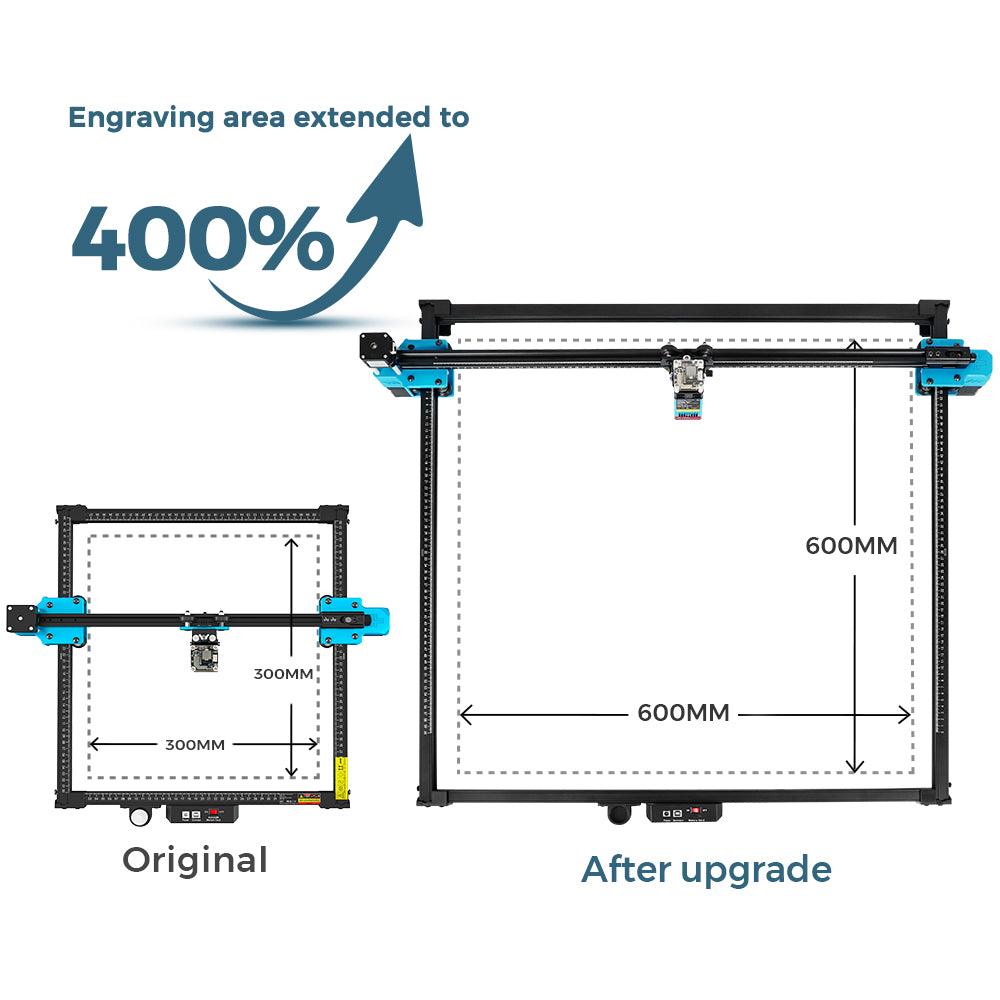 Twotrees Extension Kit 600*600mm for Laser Engraver & Cutter TTS Pro /