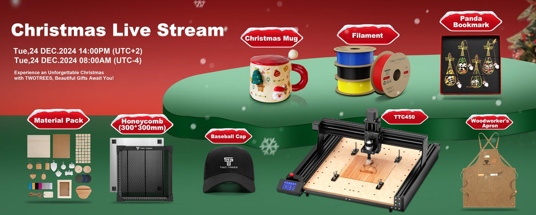 TwoTrees Christmas Sale 2025 – Huge Discounts on CNC Routers and Laser Engravers