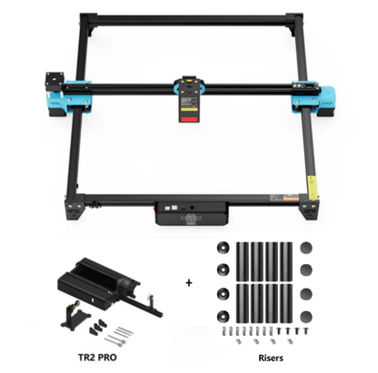 Twotrees TTS-20 Pro 20W Laser Engraver Machine + TR2 Pro Rotary + Risers