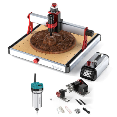 Twotrees TTC450 Ultra CNC Router Machine + 800W Spindle + 4th Axis