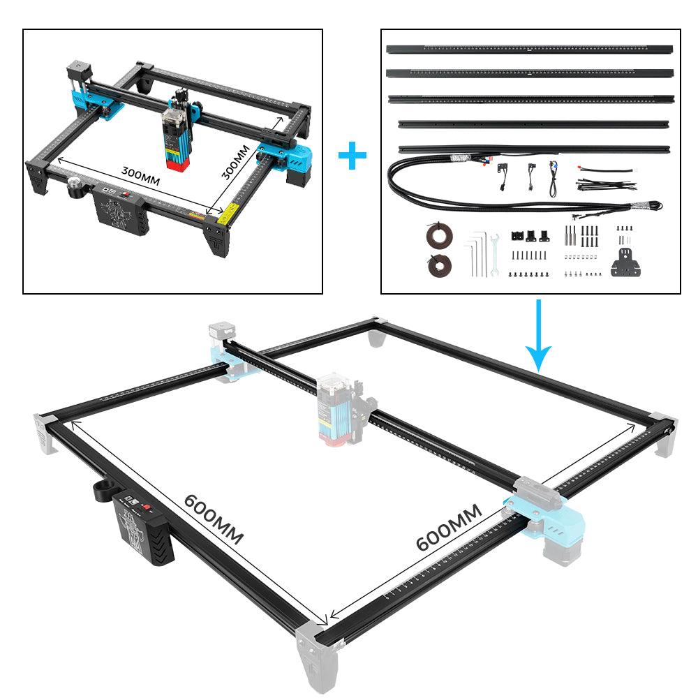 Twotrees 600×600mm Laser Extension Kit for TTS Pro / TTS Series