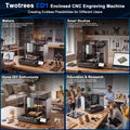 【Pre-sale】Twotrees ED1 Enclosed Desktop CNC Router Machine