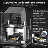 【Pre-sale】Twotrees ED1 Enclosed Desktop CNC Router Machine