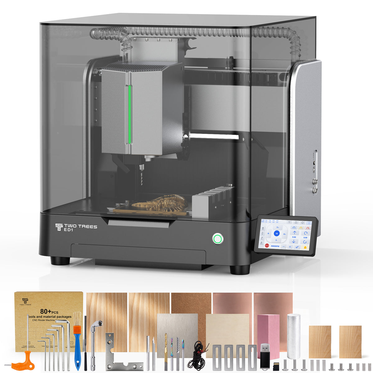 【Pre-sale】Twotrees ED1 Enclosed Desktop CNC Router Machine