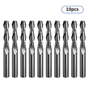 Twotrees Solid Carbide 2 Flute Spiral End Mill Set