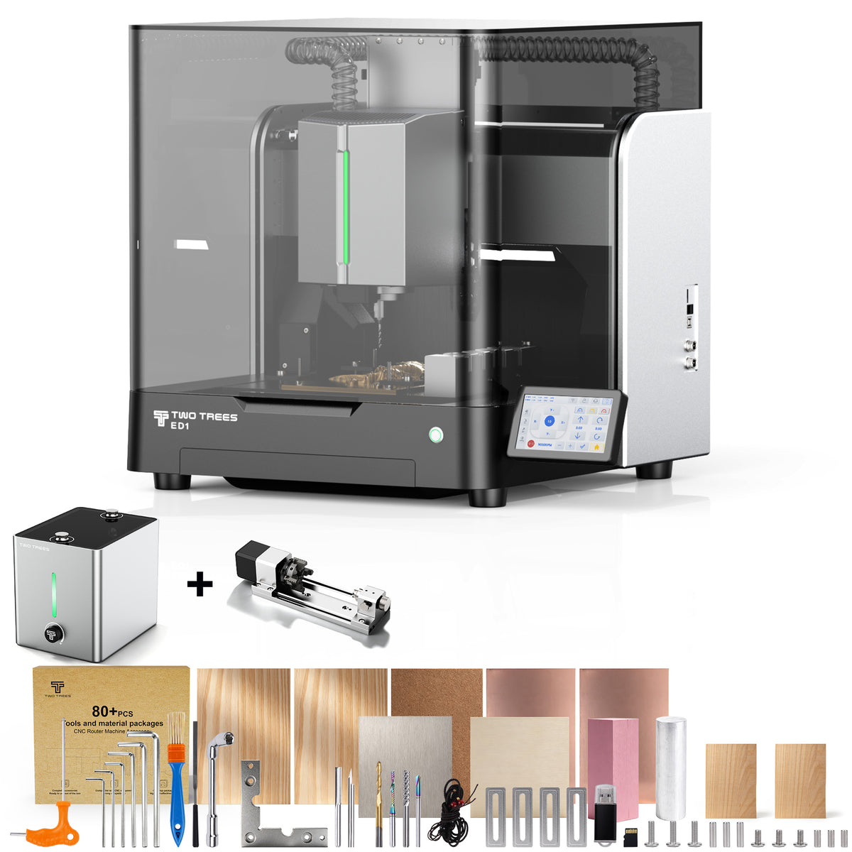 【Pre-sale】Twotrees ED1 Enclosed Desktop CNC Router Machine