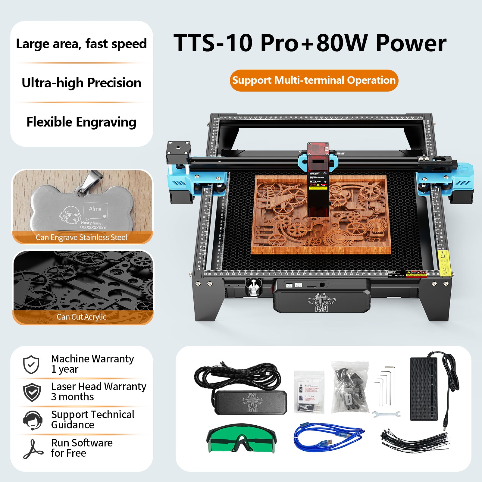 Twotrees TTS-10 Pro Diode Laser Engraver