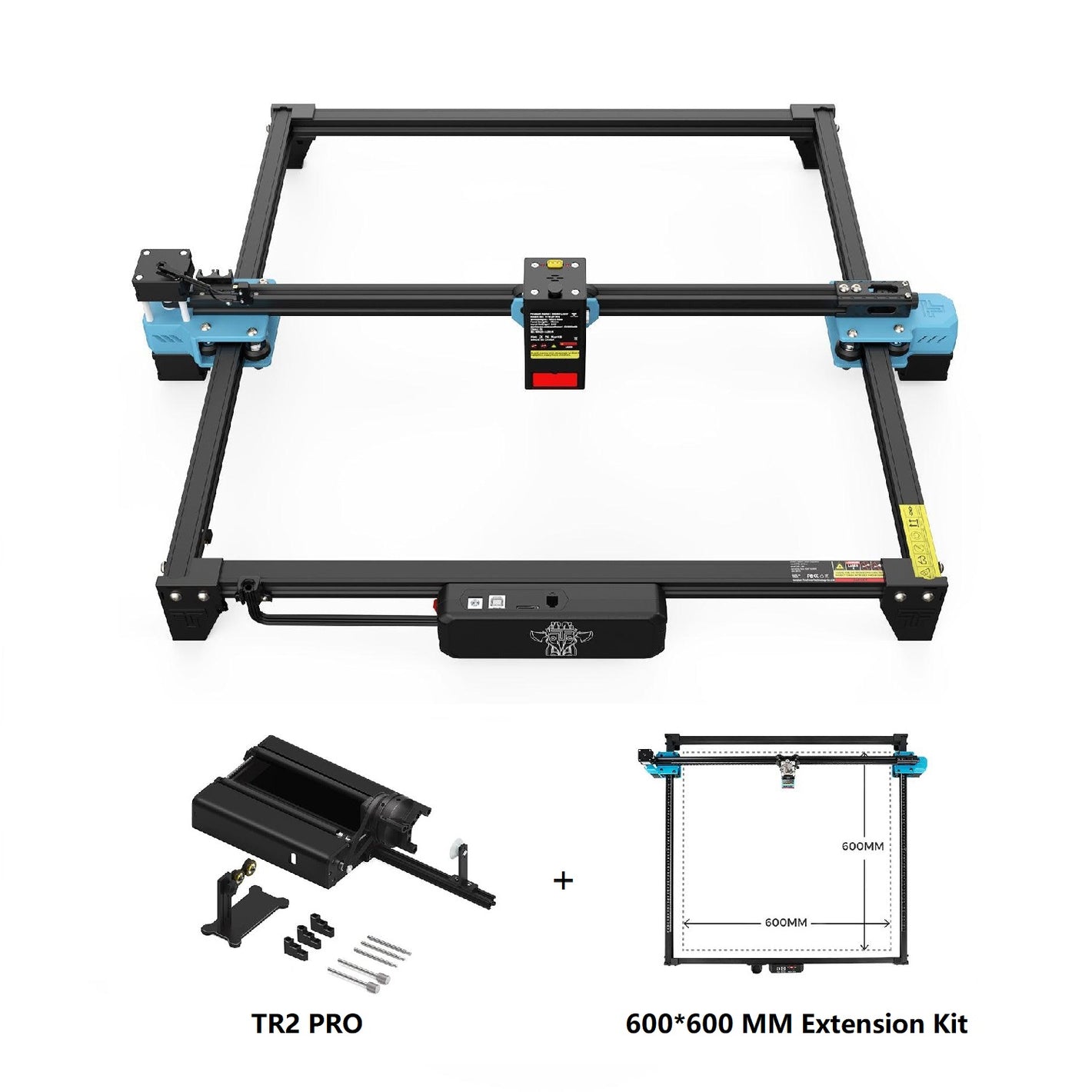 Twotrees TTS-20 Pro 20W Laser Engraver Machine + TR2 Pro Rotary + Extension Kit